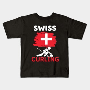 Swiss Curling Kids T-Shirt